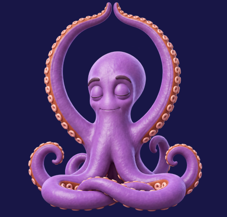 Otto, the purple SumTale octopus